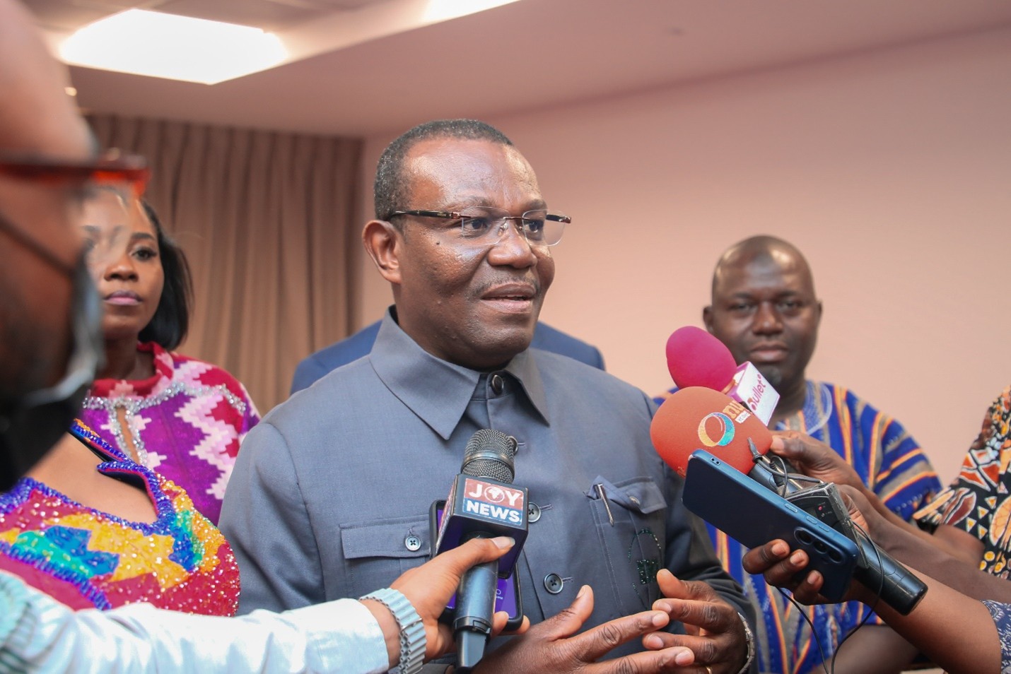 Hon. Emmanuel Bedzrah speaking during the meeting 